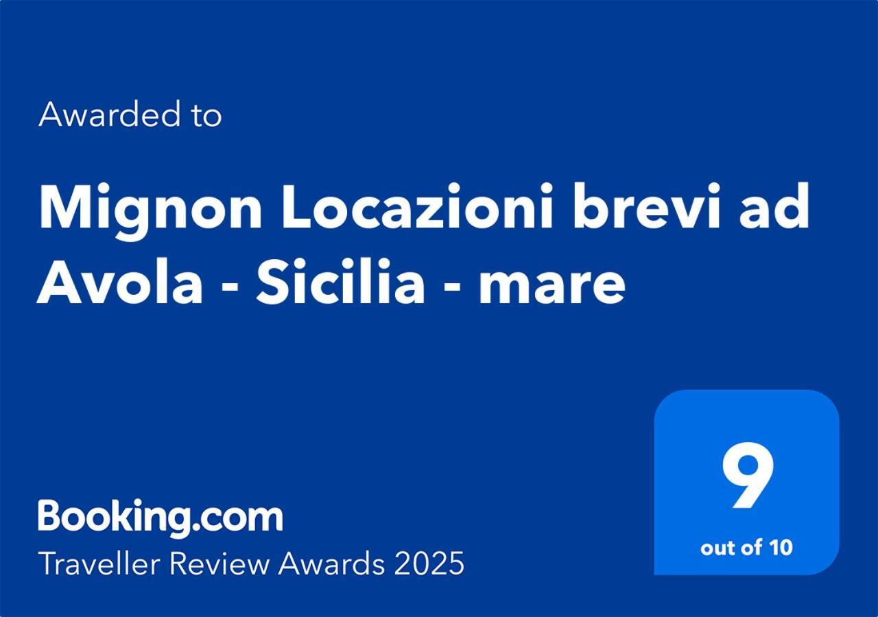 Mignon Locazioni Brevi Ad Avola - Sicilia - Mare Apartment Bagian luar foto